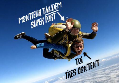 moniteur tandem et passager tandem parachutisme